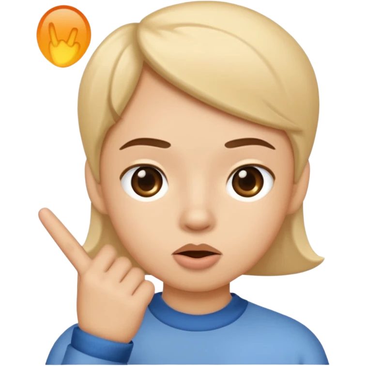 shushing finger emoji