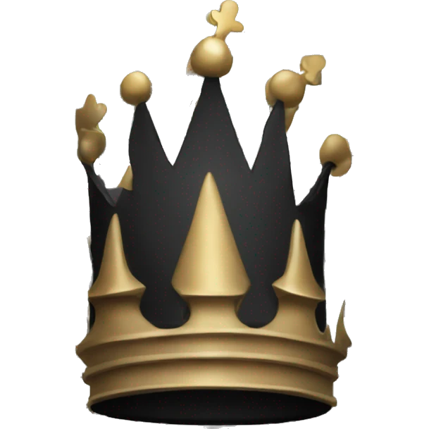 black chess crown emoji