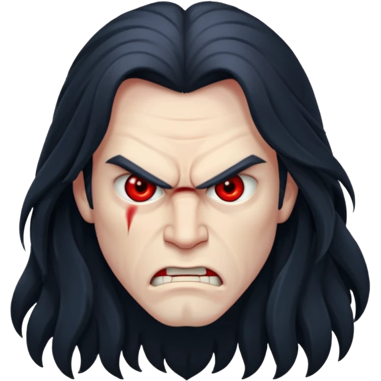 very angry long haired man emoji