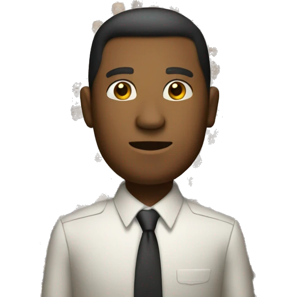 a brown person taking leadership from boss emoji