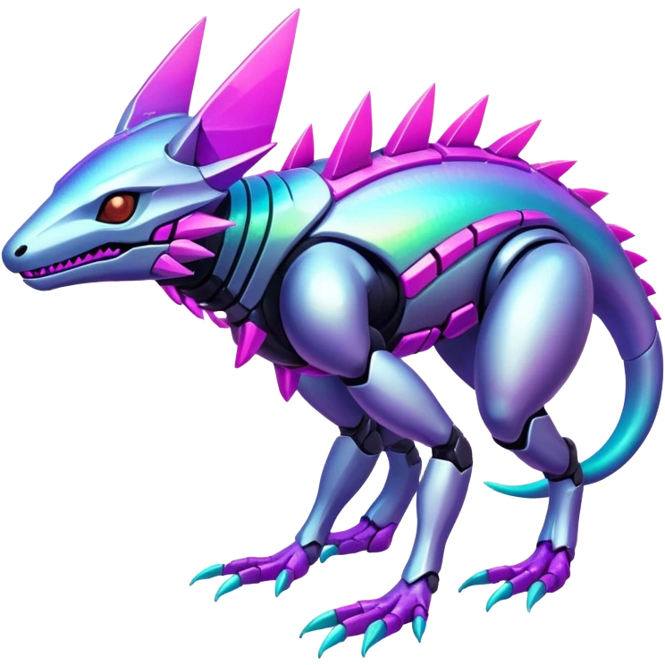  exotic tropical cyber-Protogen-Fakémon-Vernid-creature emoji