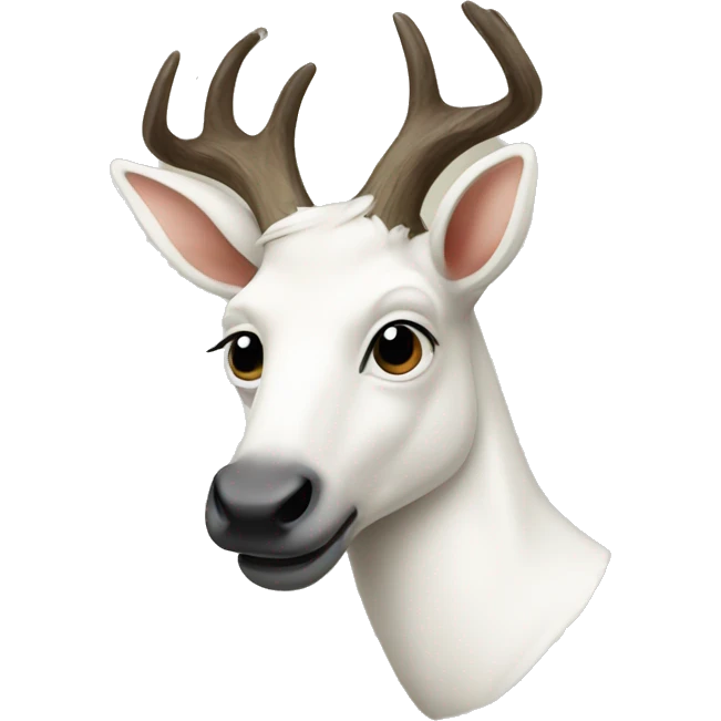 White hart with letter P emoji