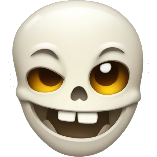 2d Cartoon Skull laughing emoji