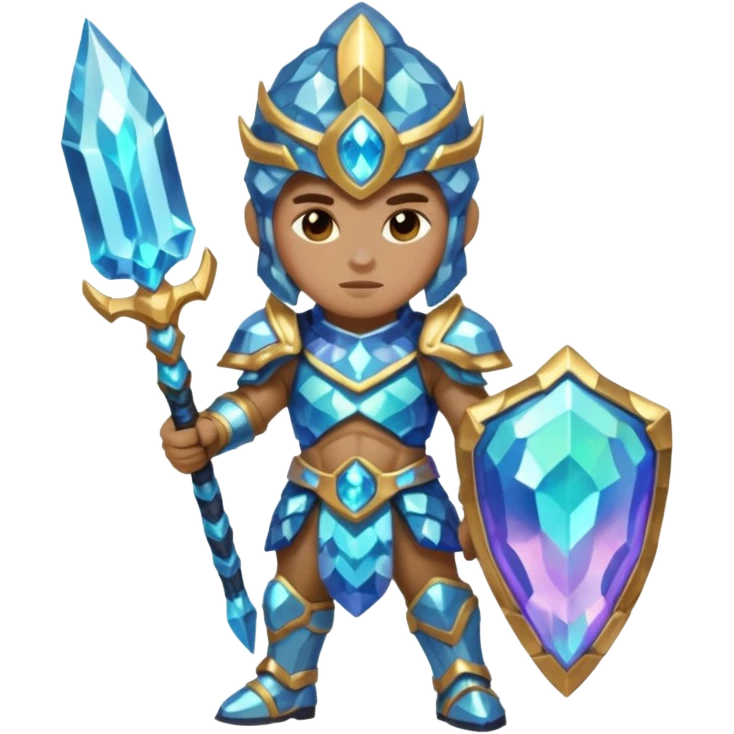 crystal geode warrior emoji