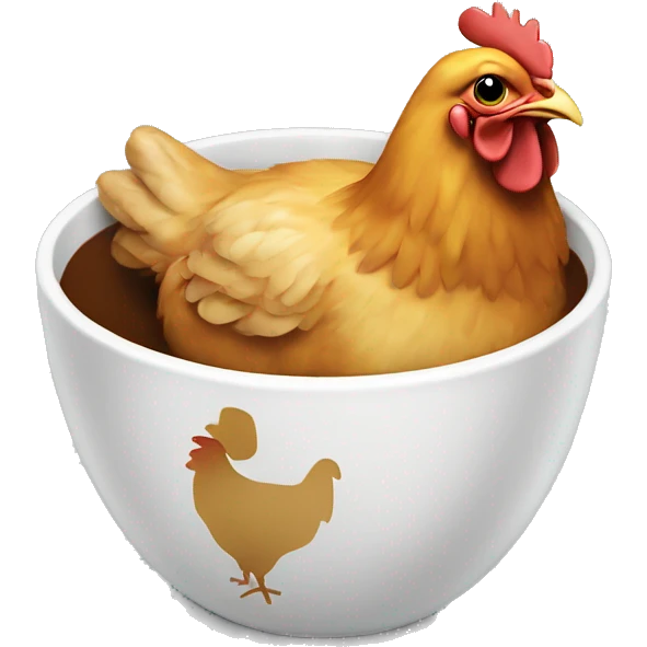 chicken in a cup emoji