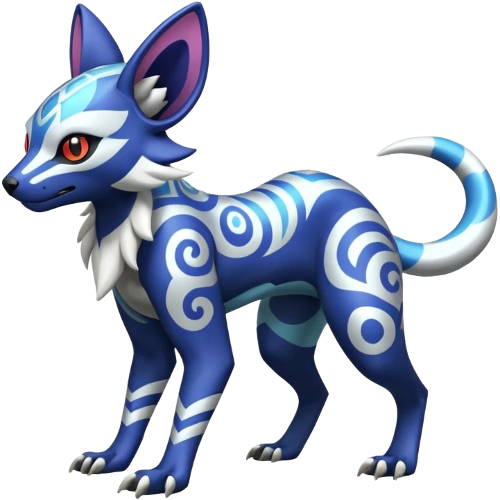 Genet-Absol-Zeraora-Primagen-fusion-creature  emoji