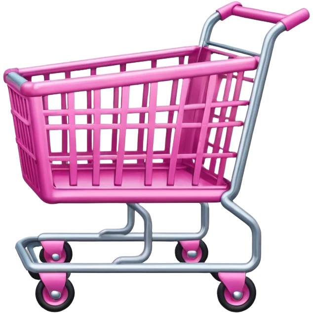 Pink shopping cart emoji