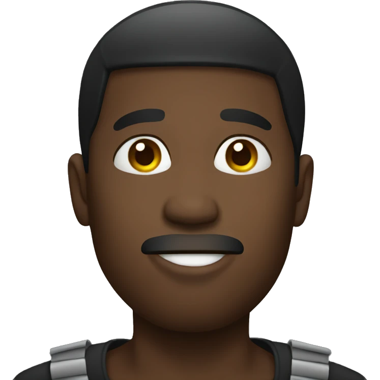 black guy asking for silence emoji