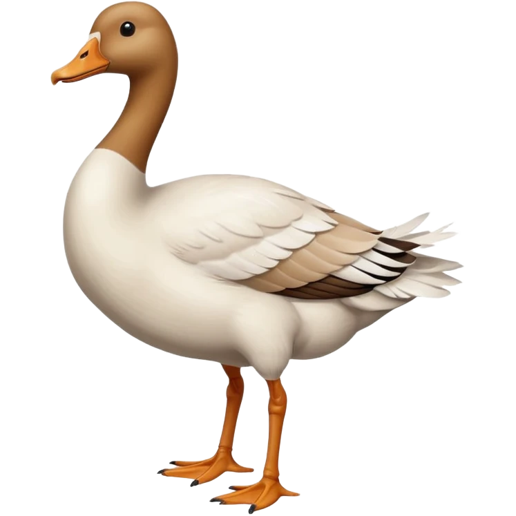 goose with human legs emoji