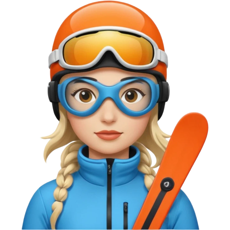 Female Skier emoji