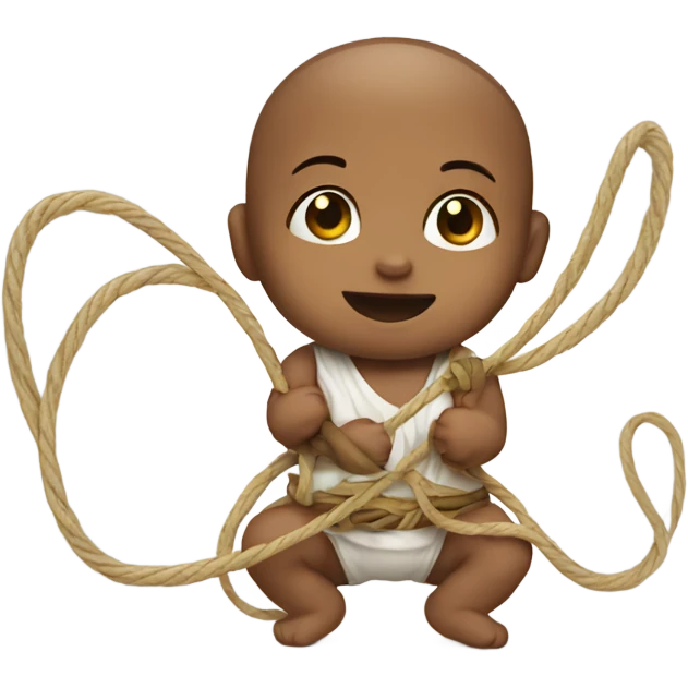 Baby with a lasso emoji