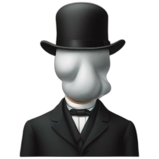 Rene magritte art emoji