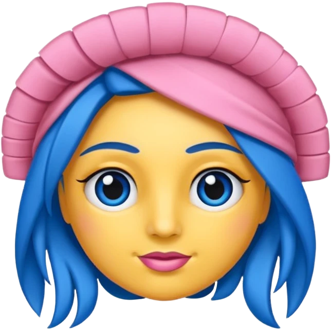 Crie uma rosa azul, com espinhos sem ser pessoas,  emoji