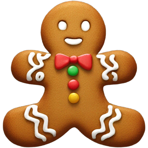 Gingerbread cookie emoji