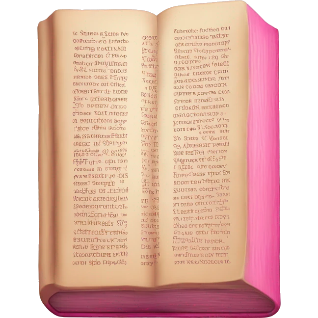 bible but pink emoji