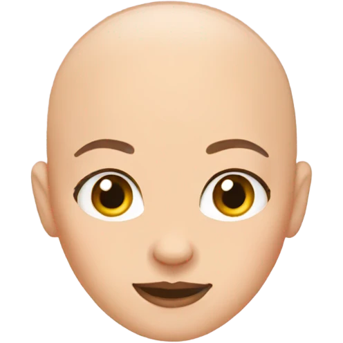 Bald girl emoji