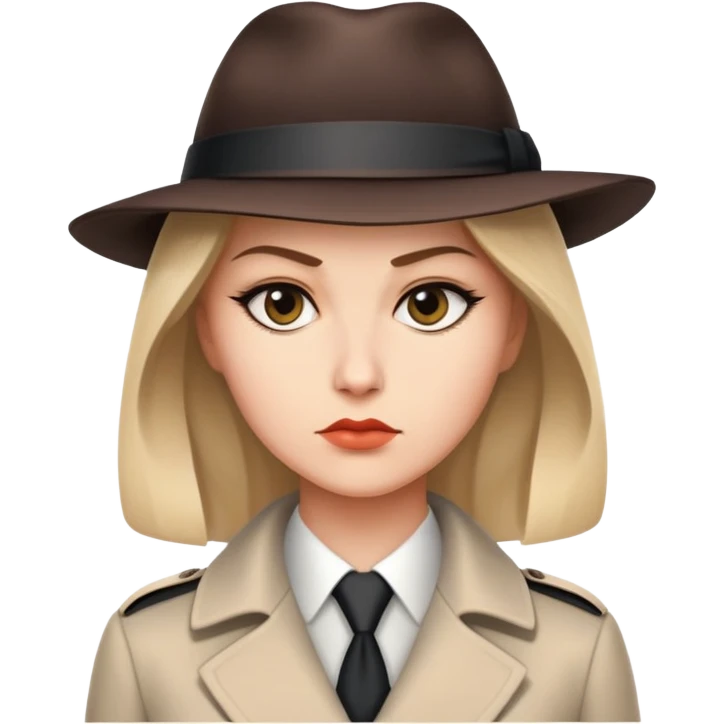 Штирлиц in a classic spy outfit, serious expression emoji