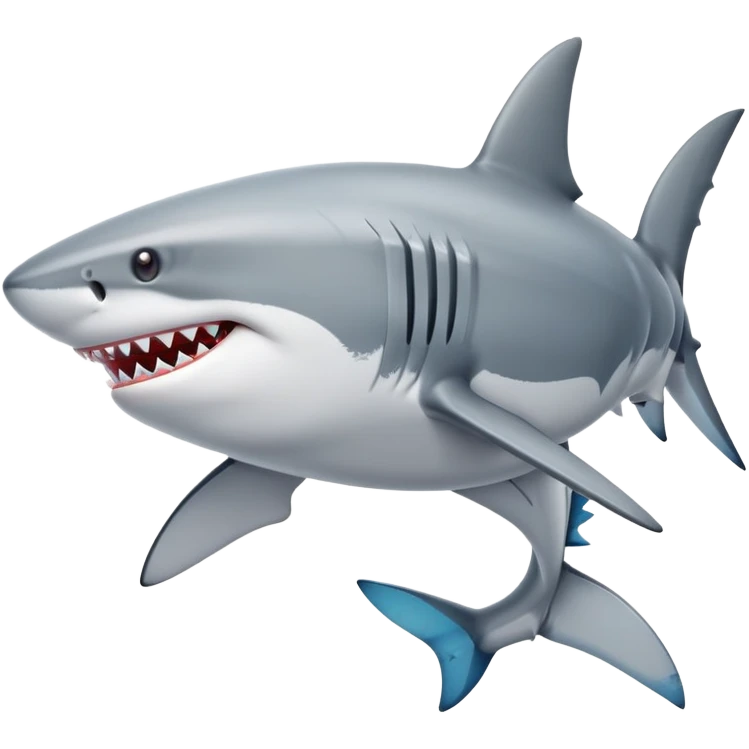 Shark with shoes emoji