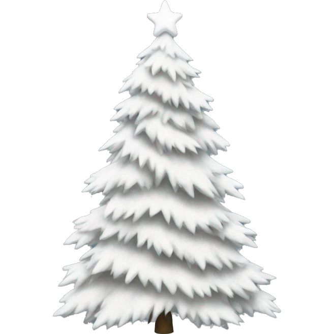 White Christmas tree emoji