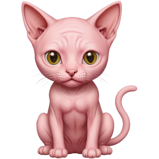 Naked cat emoji