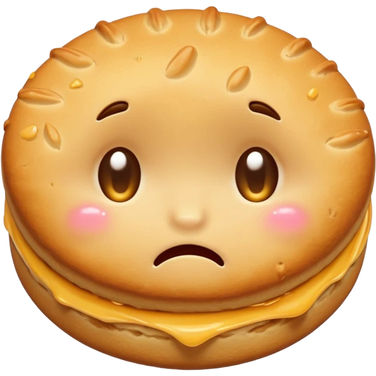 cute biscuit no cream cry with tears emoji