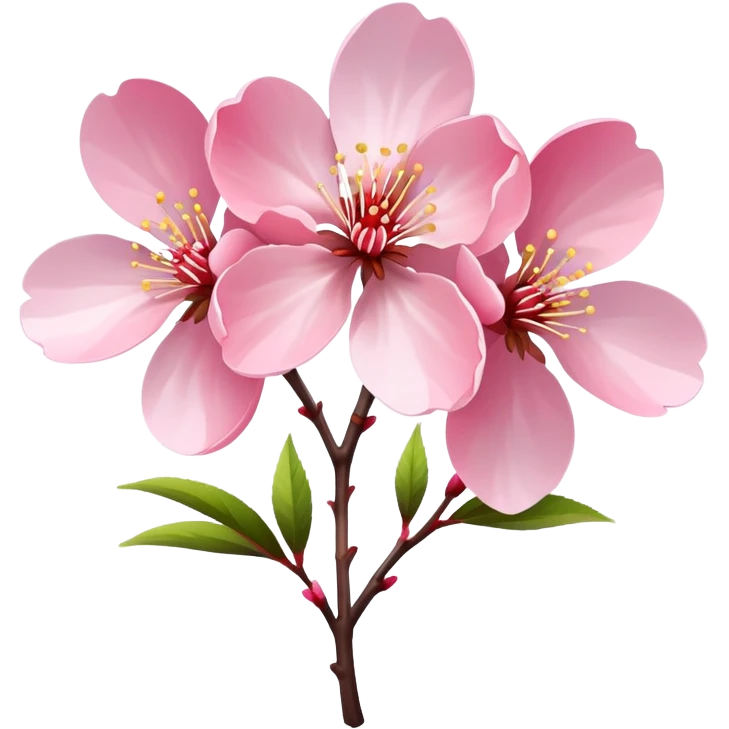 Single cherry blossom  emoji