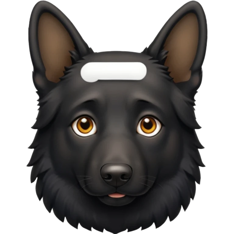 black german shepherd brown eyes  emoji