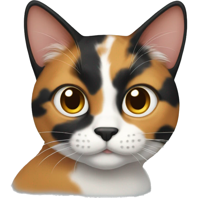 Calico cat named lucky emoji