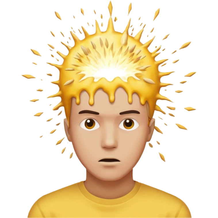 yellow exploiding head normal man mind blown emoji