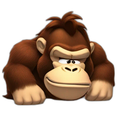 Donkey kong sleeping emoji