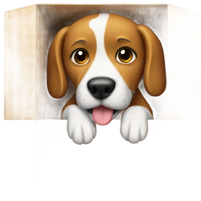 dog in the box emoji