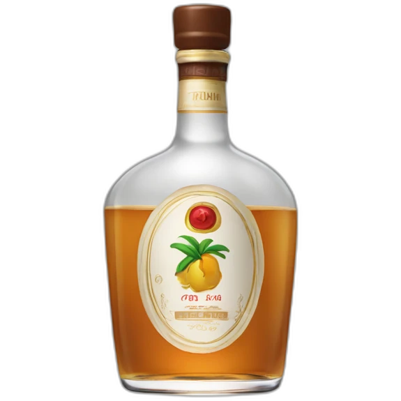 Bouteille rhum réunionnais  emoji