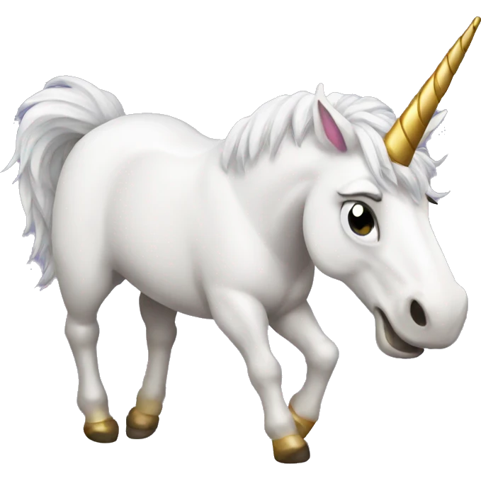 Drunk unicorn emoji