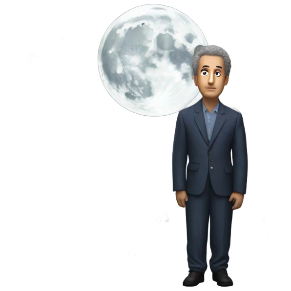 James Winston, looking at the moon as 11 ostriches attack him emoji