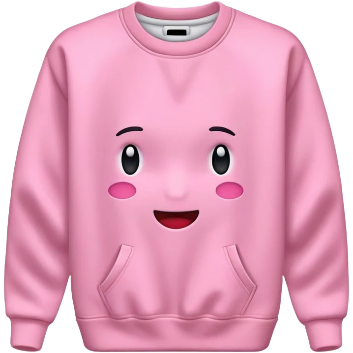 Sudadera rosa emoji