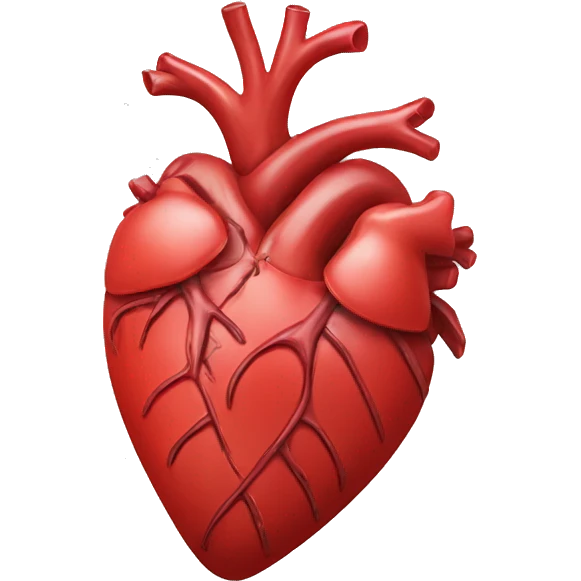 red heart anatomical emoji