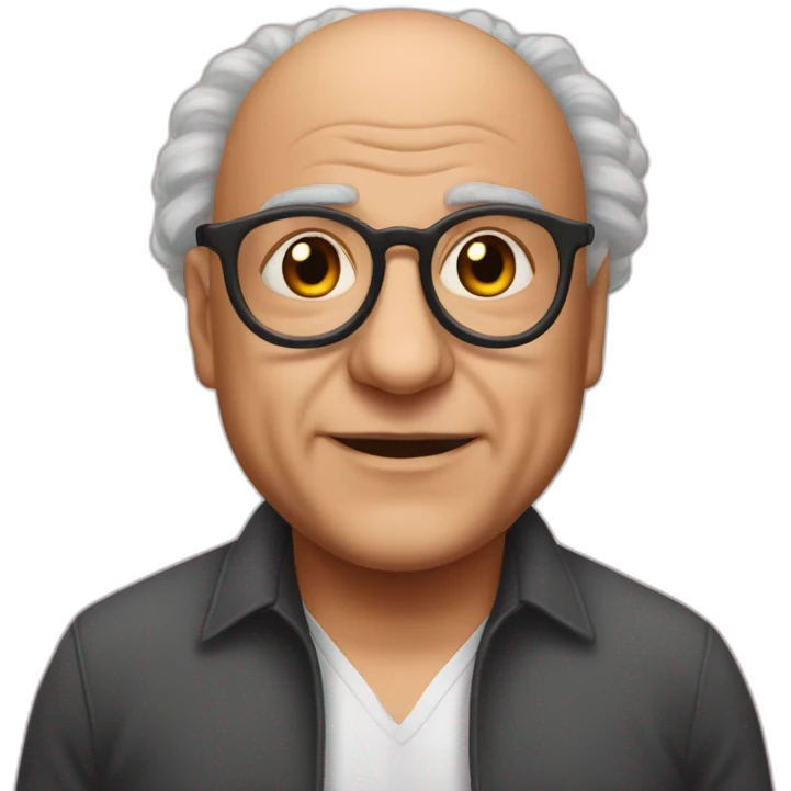 smooth and hairless Danny devito no eyebrows emoji