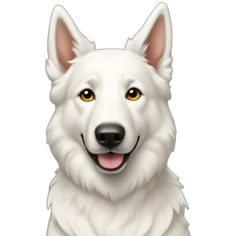 White shepherd work emoji