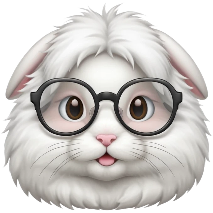 bunny with eyeglasses emoji