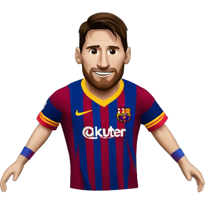 Lionel Messi on Barca  emoji