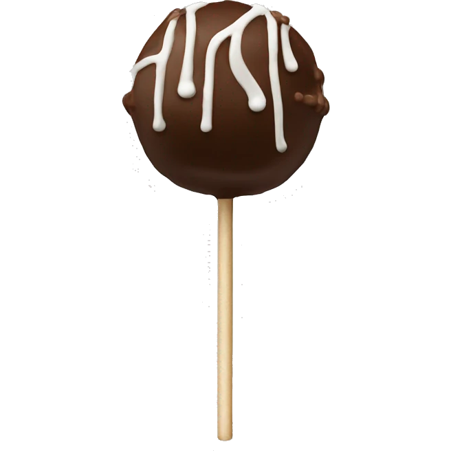 Realistic starbucks cake pops isolated. emoji