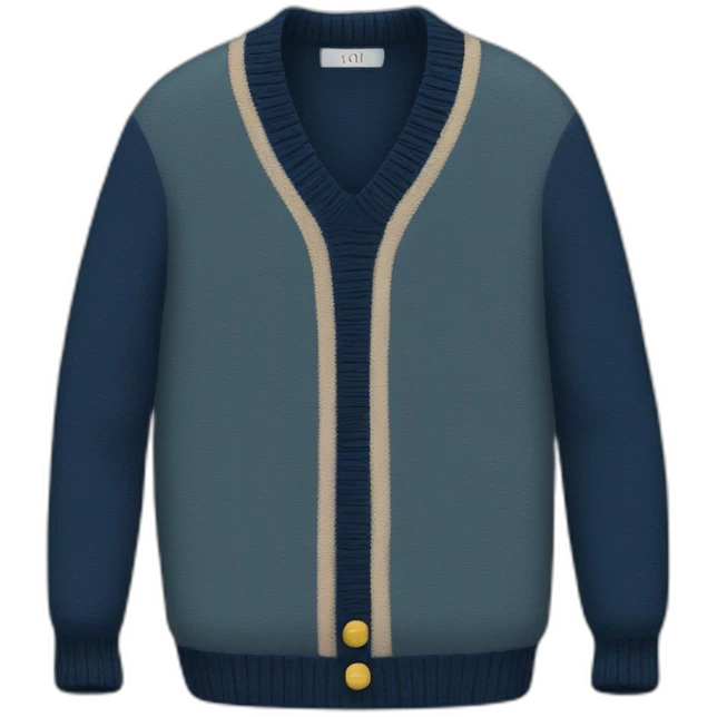 navy sweater no person emoji
