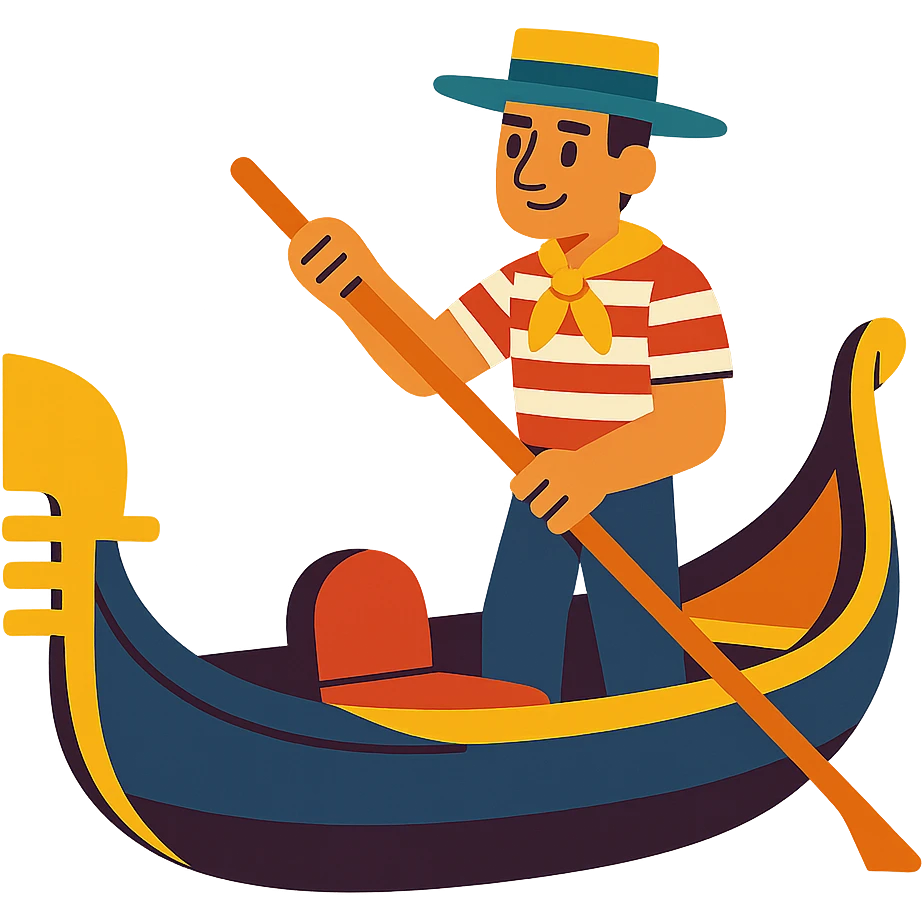 Venetian gondola emoji