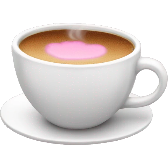 Pink coffee  emoji