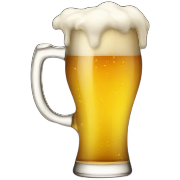Cracking a beer emoji