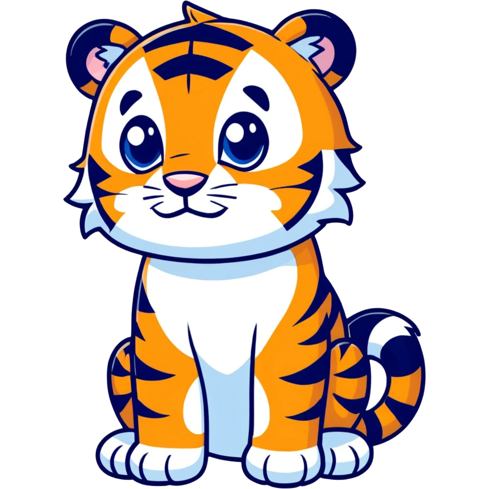 Tiger blue ￼ emoji