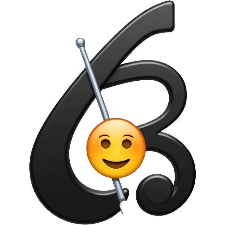 Nota musical negra emoji