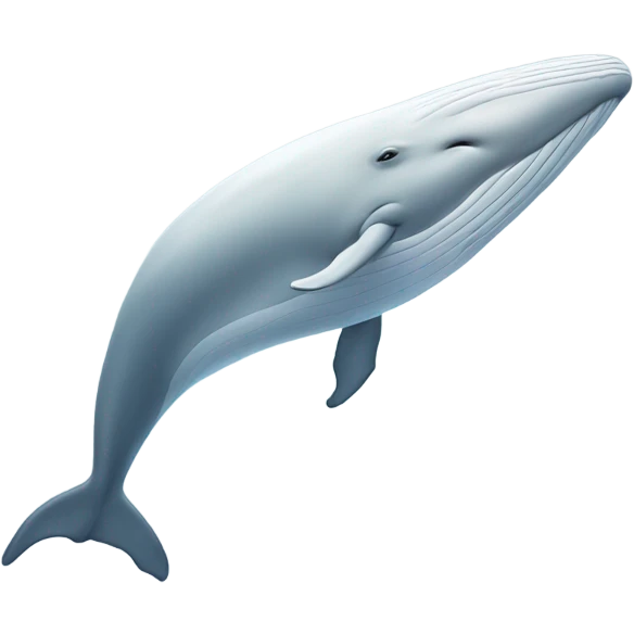 white whale , underside emoji