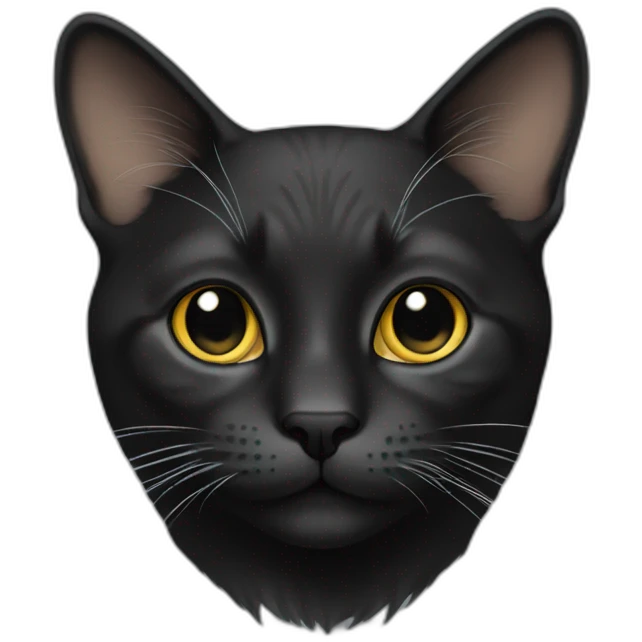 Cat black emoji
