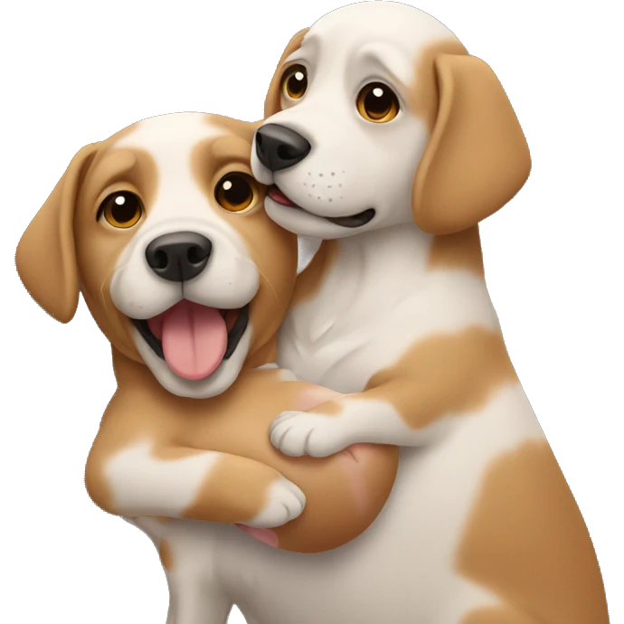 Dog holding a baby  emoji